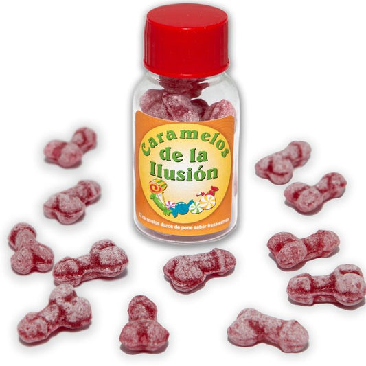 Diablo Picante 12 Penis-Shaped Illusion Candies Strawberry/Cherry