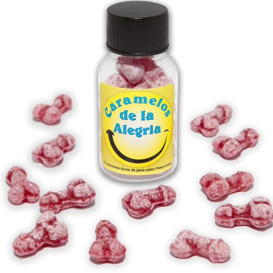 Diablo Picante 12 Penis-Shaped Joy Candies Strawberry/Cherry