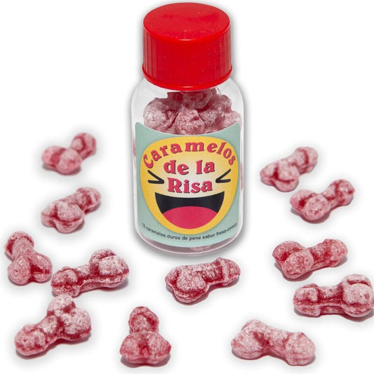 Diablo Picante 12 Penis-Shaped Laughter Candies Strawberry/Cherry