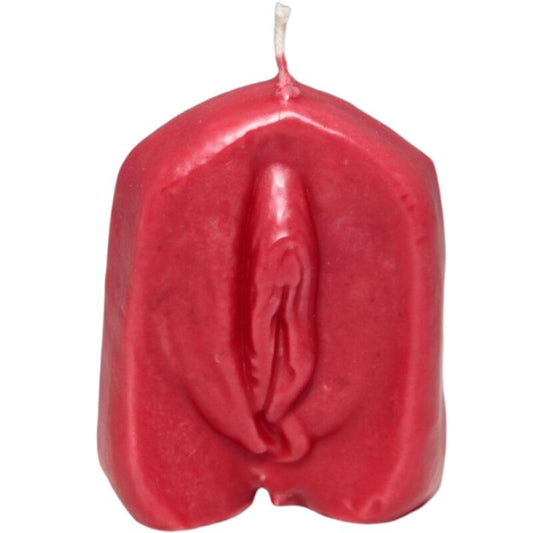 Diablo Picante Vagina Shaped Candle Red