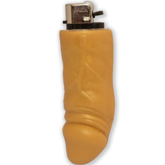 Diablo Picante Golden Penis-Shaped Rechargeable Lighter