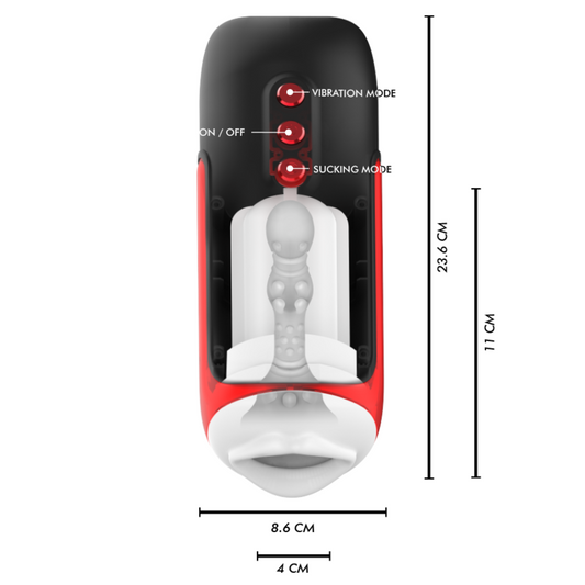 Jamyjob Blaze Automatic Mouth Masturbator 5 Suction And Vibration Modes