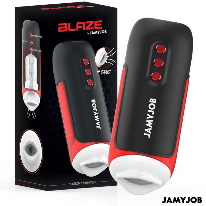 Jamyjob Blaze Automatic Mouth Masturbator 5 Suction And Vibration Modes