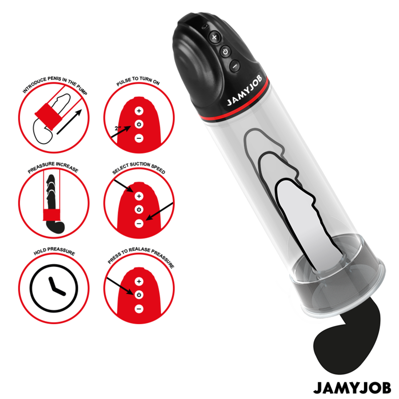 Jamyjob Xpand Automatic Pump 3 Suction Levels Grey
