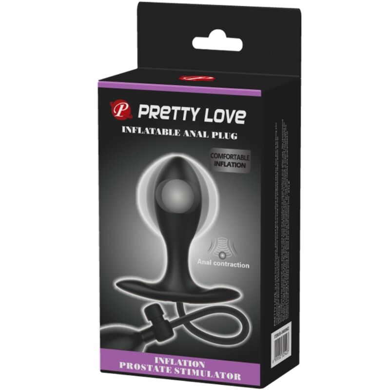 Pretty Love Inflatable Anal Plug Black