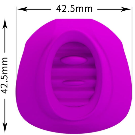 Pretty Love Estelle Tongue Clitoris Stimulator 12 Vibrations Purple
