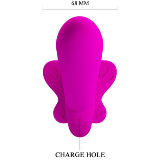 Pretty Love Valerie Double Strap-On Vibrator 12 Vibrations Purple