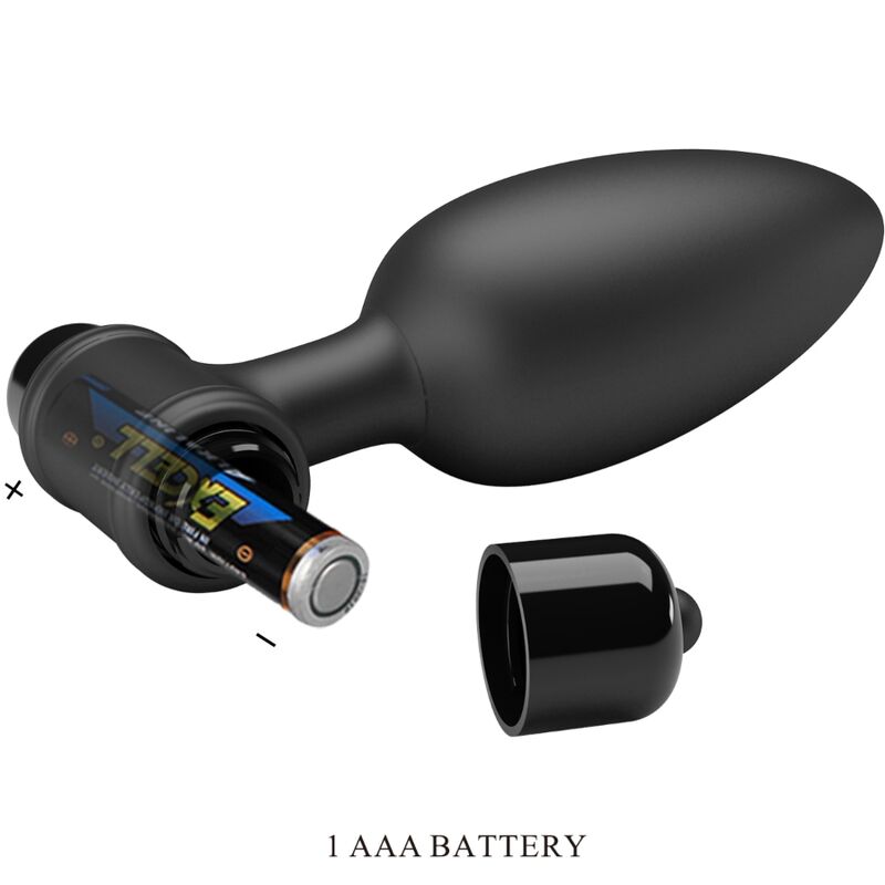 Pretty Love Vibra Butt Plug 2 Anal Plug 10 Vibrations Black