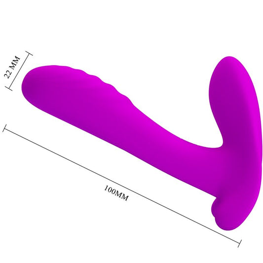 Pretty Love Massager & Vibrator 12 Vibrations Remote Control Purple