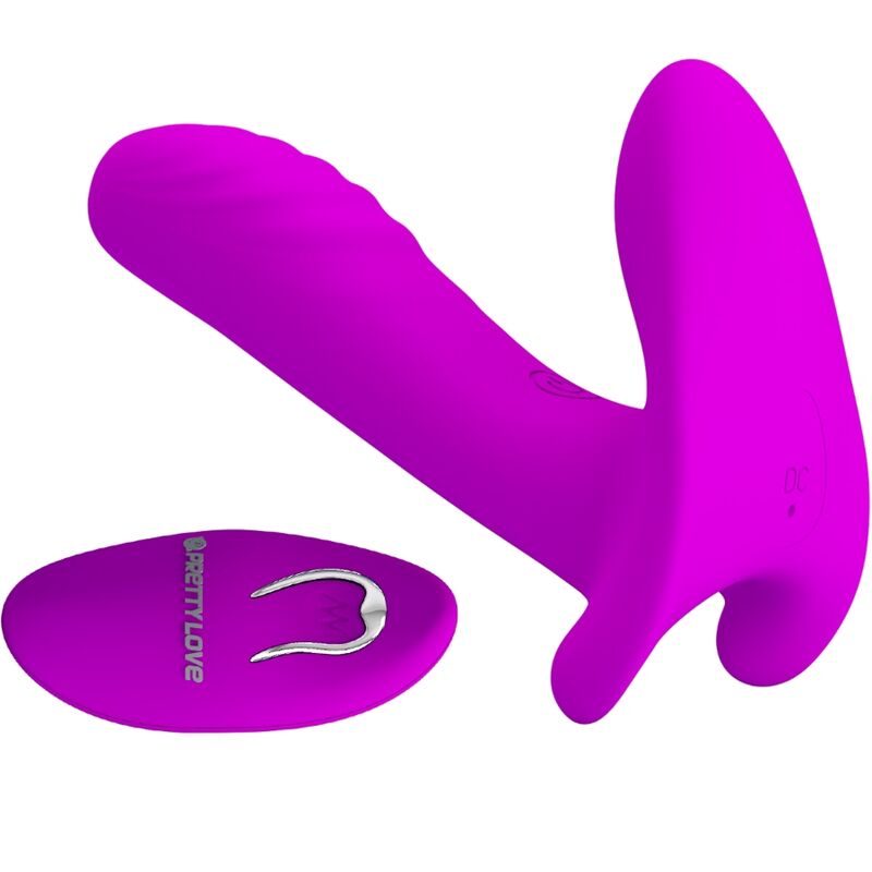Pretty Love Massager & Vibrator 12 Vibrations Remote Control Purple