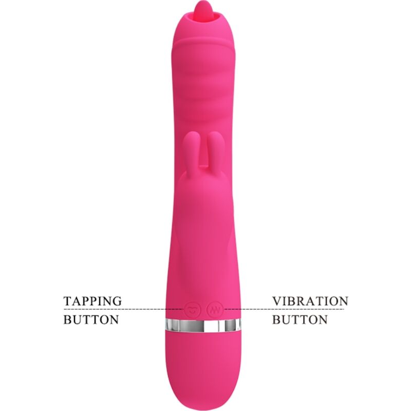Pretty Love Phoenix Multifunction Rabbit Vibrator Pink