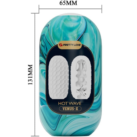 Pretty Love Hot Wave Silicone Male Masturbator White