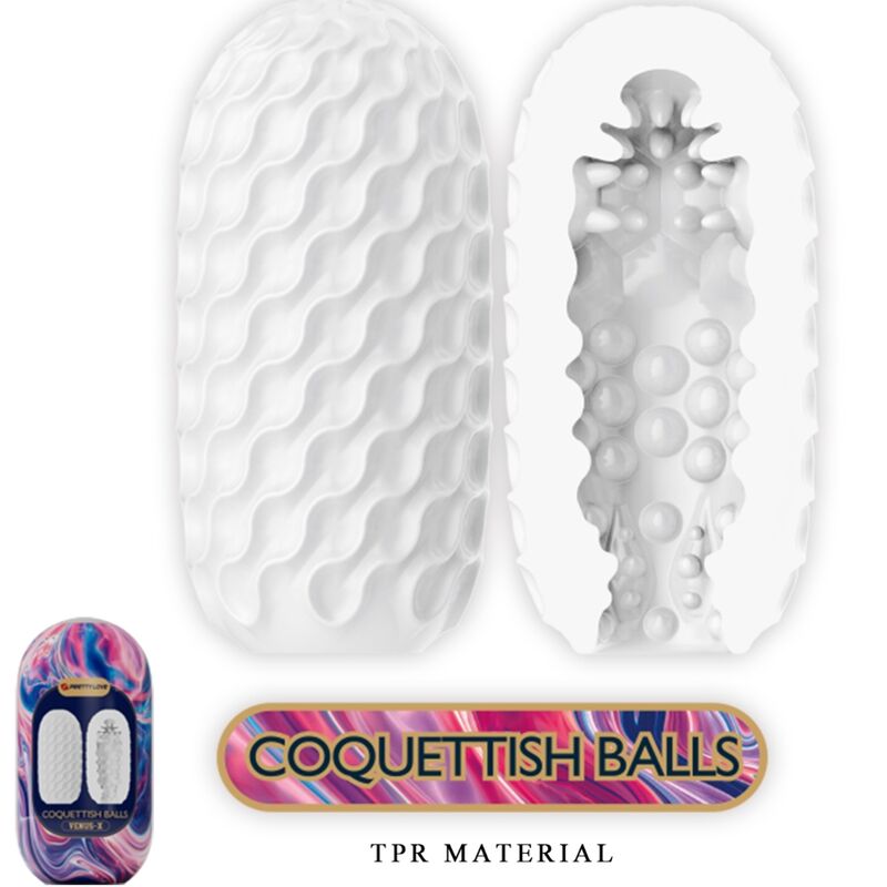 Pretty Love Venus X 15 Silicone Male Masturbators White