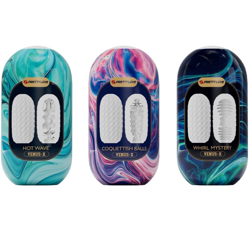 Pretty Love Venus X 15 Silicone Male Masturbators White