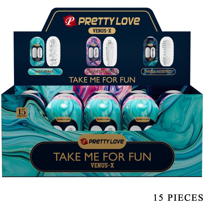 Pretty Love Venus X 15 Silicone Male Masturbators White