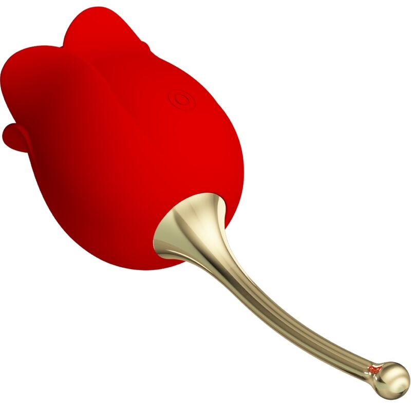 Pretty Love Rose Lover Rose Clitoris Stimulator 12 Vibrations Red