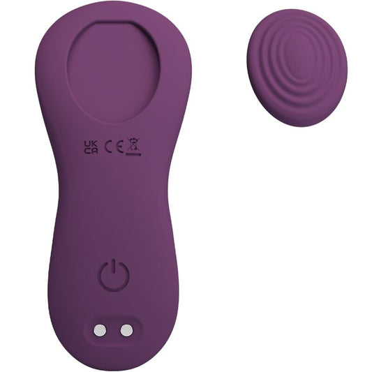 Pretty Love Mane Lay On Clitoris Massager 10 Vibrations Remote Control Purple