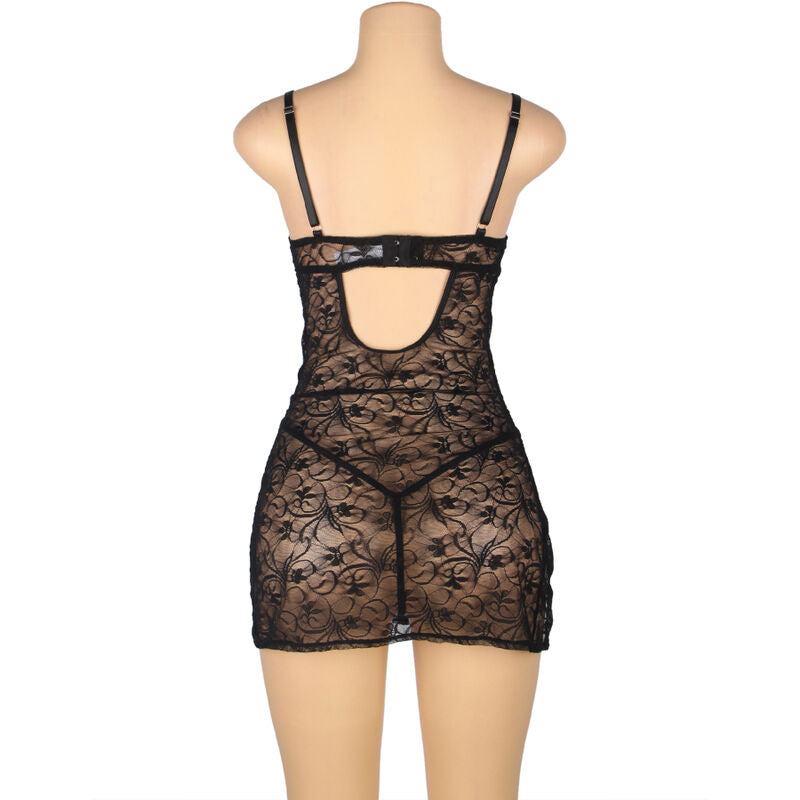 Subblime Babydolls Subblime - 954185 Lace Babydoll With Adjustable Straps Black S/M