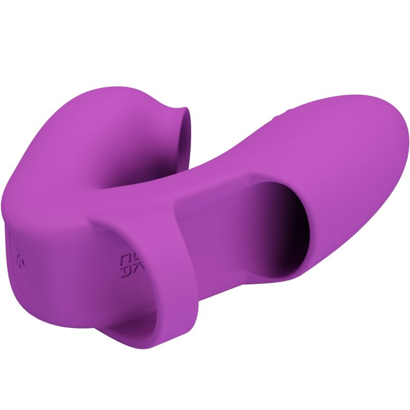 Pretty Love Athena Finger Vibrator With Clitoris Stimulator Purple