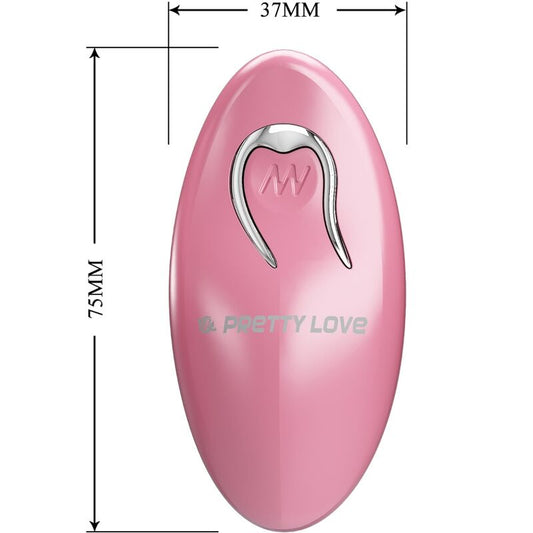 Pretty Love Cailey Nipple Clamps 10 Vibrations Remote Control Pink
