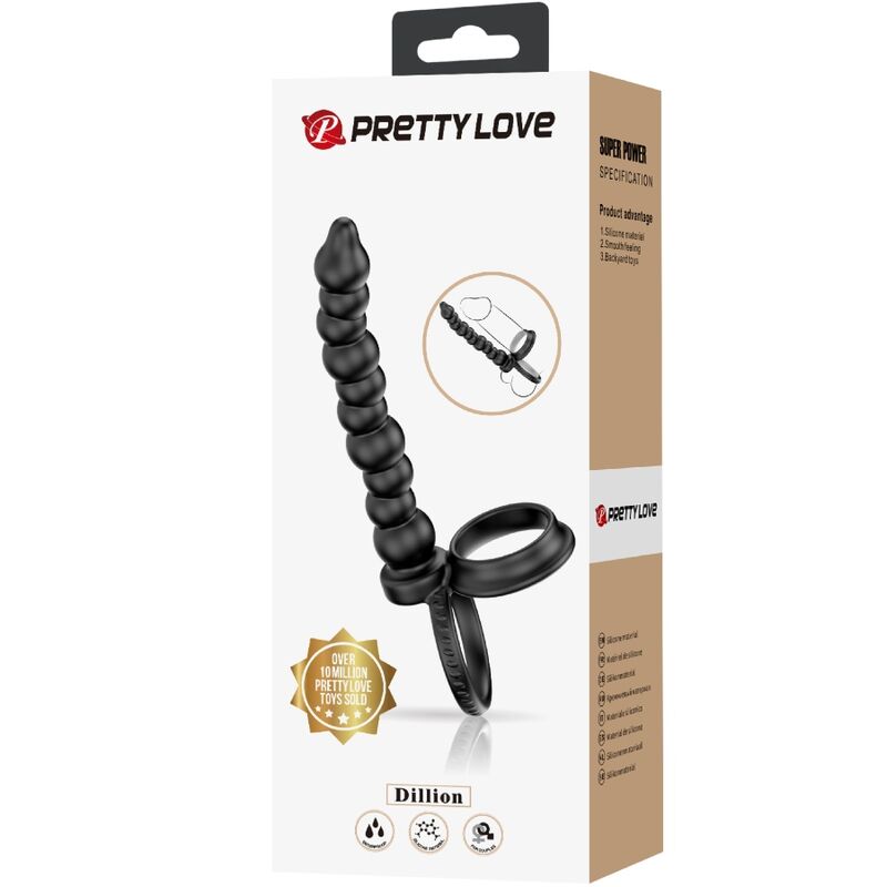 Pretty Love Dillion Double Penetration Double Cockring Black