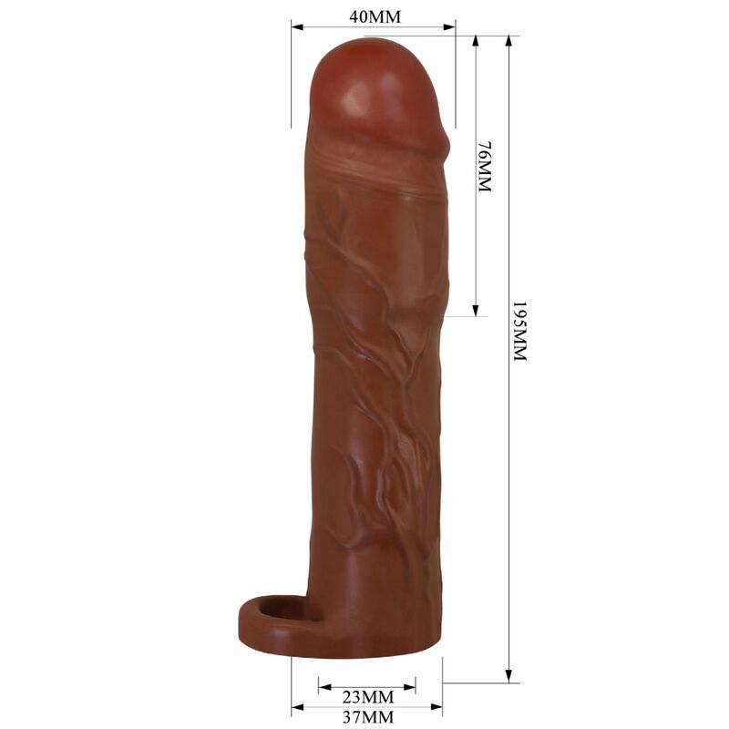Pretty Love Gerd Penis Sleeve With 7.6 Cm Extension Mulatto