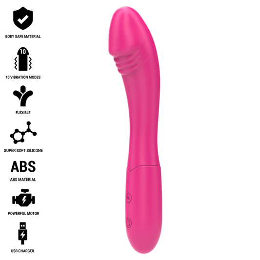 Intense Fun Intense - Belinda Vibrator 19 Cm Flexible 10 Vibrations Pink