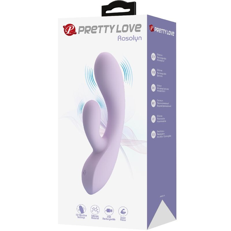 Pretty Love Rosolyn Rabbit Vibrator 10 Vibrations Purple