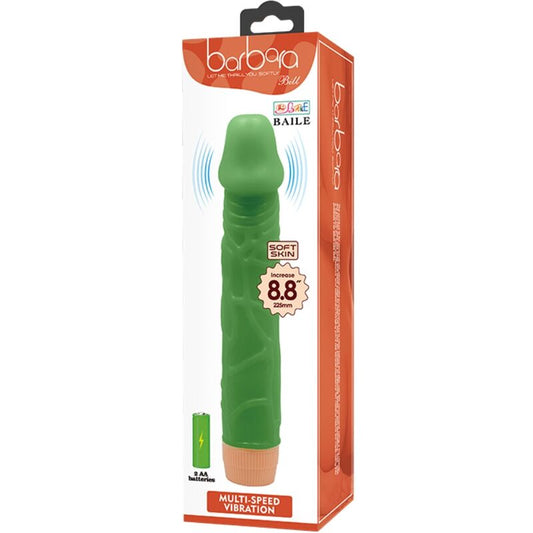 Baile Bill Realistic Vibrator 22.5 Cm Green