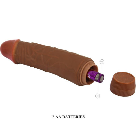 Baile Jeff Realistic Vibrator 19.5 Cm Mulatto