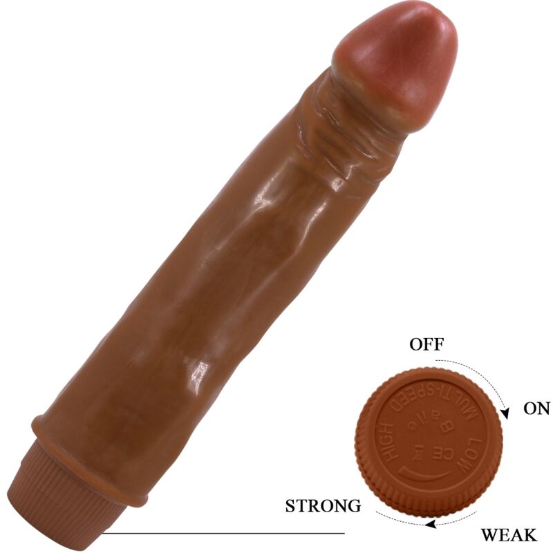 Baile Dwarf Realistic Vibrator 21 Cm Mulatto