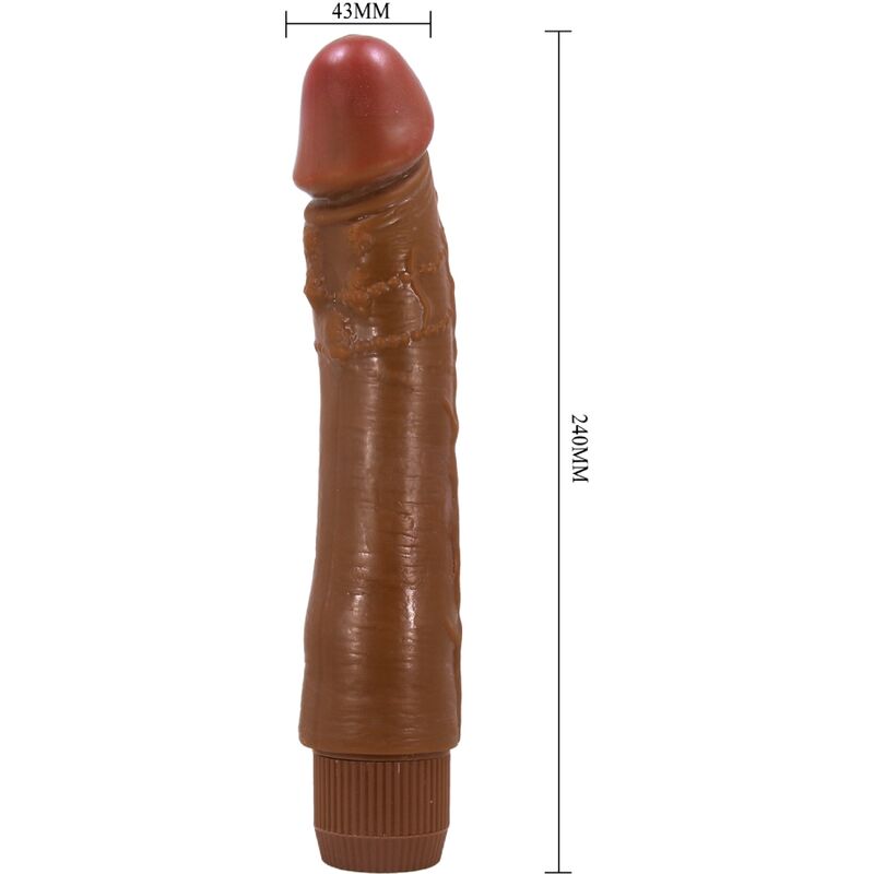 Baile Dybbuk Realistic Vibrator 24 Cm Mulatto
