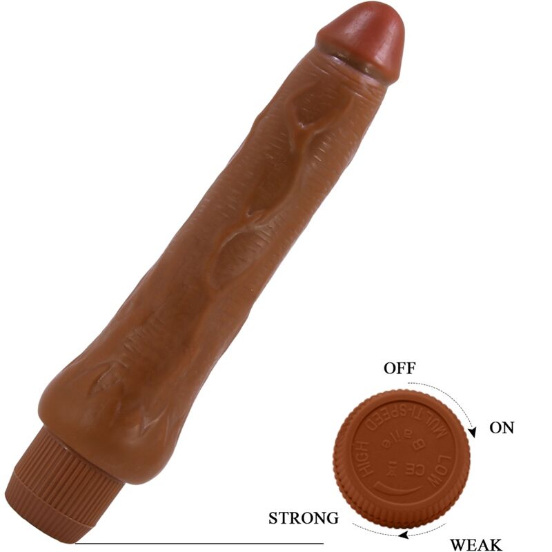 Baile Dryad Realistic Vibrator 25 Cm Mulatto