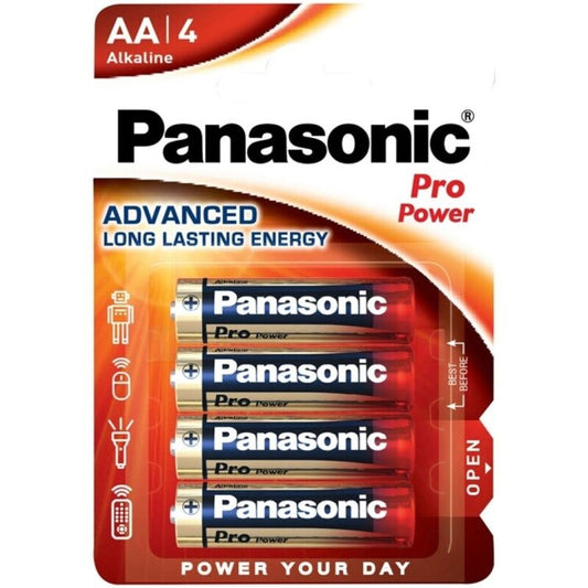 Panasonic Pro Power Alkaline Aa Battery Lr6 Blister*4