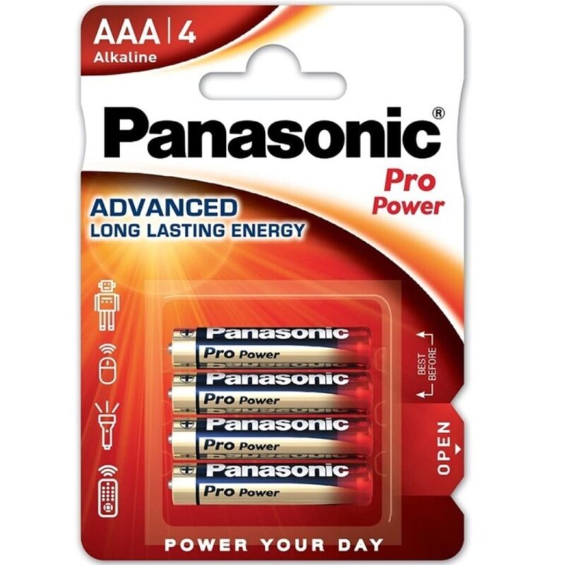 Panasonic Pro Power Alkaline Aaa Battery Lr03 Blister*4