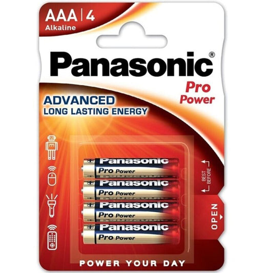 Panasonic Pro Power Alkaline Aaa Battery Lr03 Blister*4