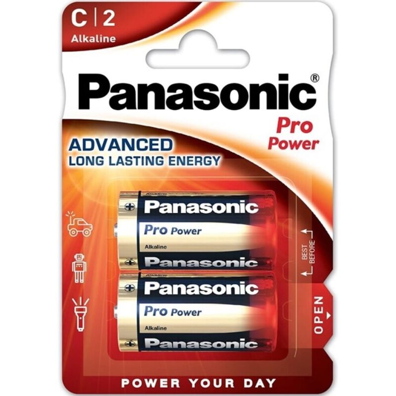 Panasonic Pro Power Alkaline C Battery Lr14 Blister*2