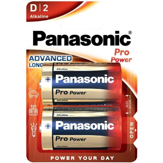 Panasonic Pro Power Alkaline D Battery Lr20 Blister*2