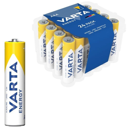 Varta Energy Alkaline Battery Aaa Lr03 Pack*24 Batteries