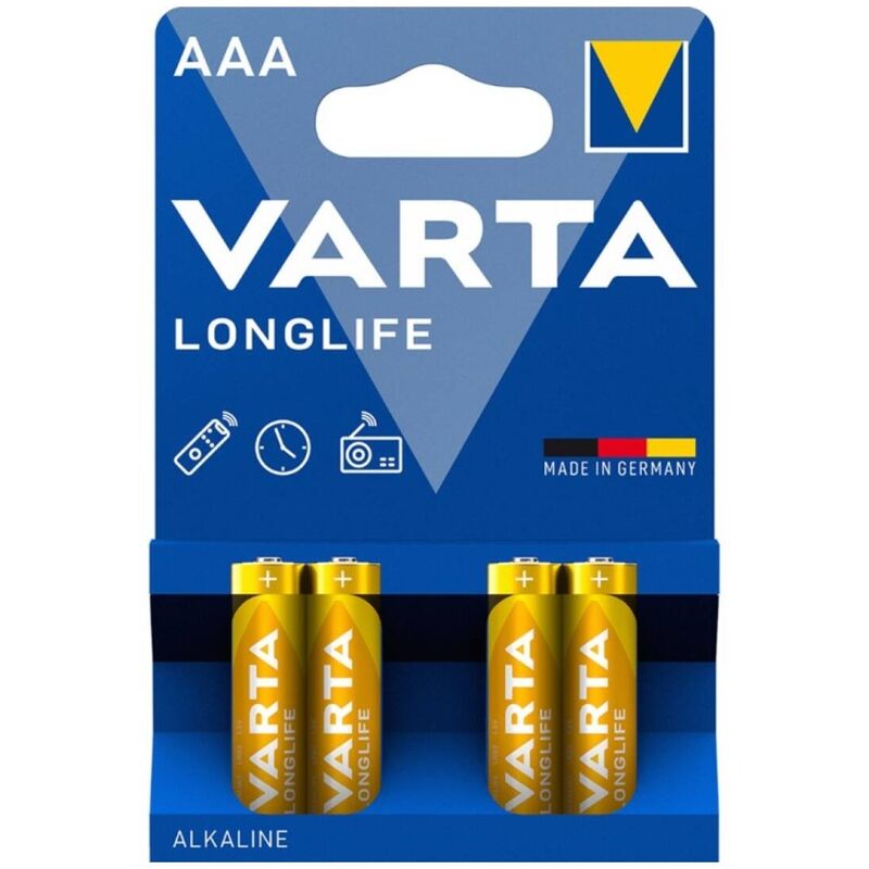 Varta Longlife Alkaline Aaa Battery Lr03 Blister*4