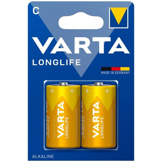 Varta Longlife Alkaline Battery C Lr14 Blister*2