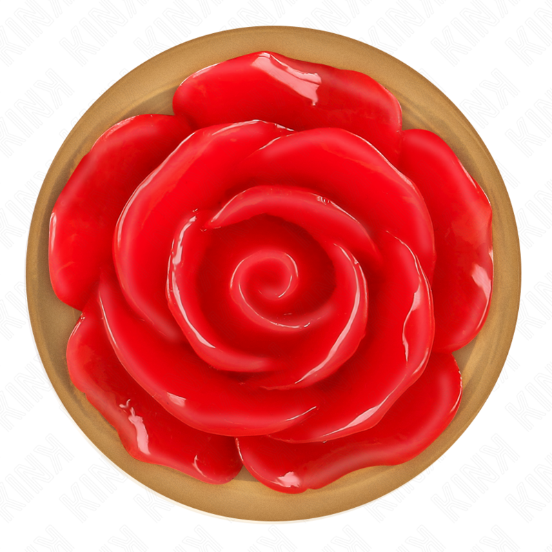 Kink Pleasure Plugs Kink - Pink Gold Anal Plug With Red Rose S
