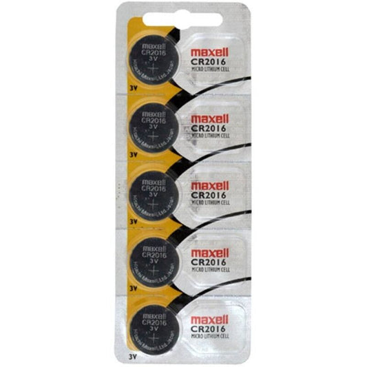 Maxell Cr2016 3V Lithium Button Cell Blister*5