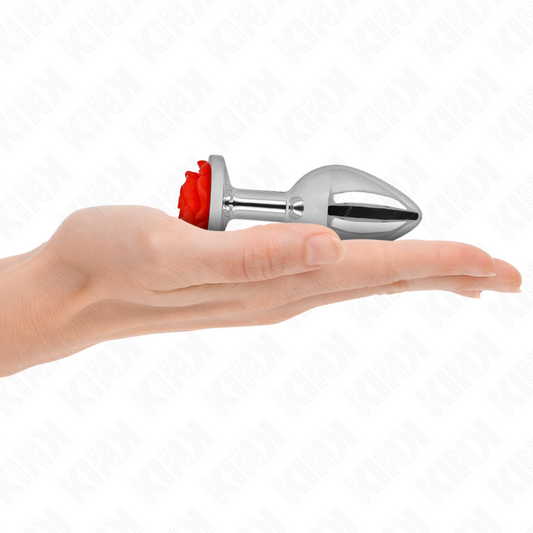 Kink Pleasure Plugs Kink - Plug Anal Rose Red Size M