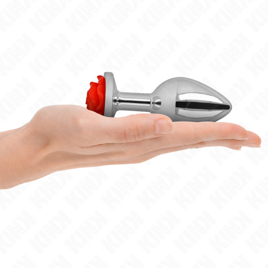 Kink Pleasure Plugs Kink - Plug Anal Rose Red Size L