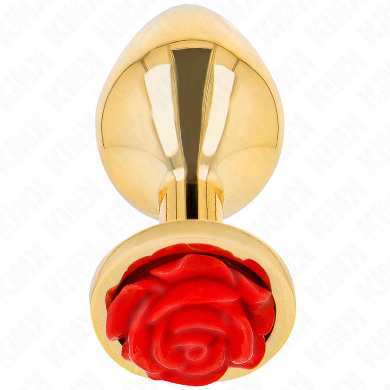 Kink Pleasure Plugs Kink -  Plug Anal Gold Rose Red Size S