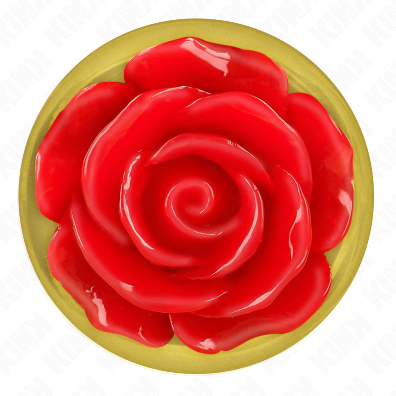 Kink Pleasure Plugs Kink -  Plug Anal Gold Rose Red Size M