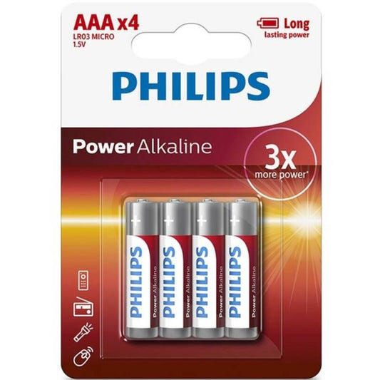 Phillips Philips - Power Alkaline Aaa Battery Lr03 Blister*4