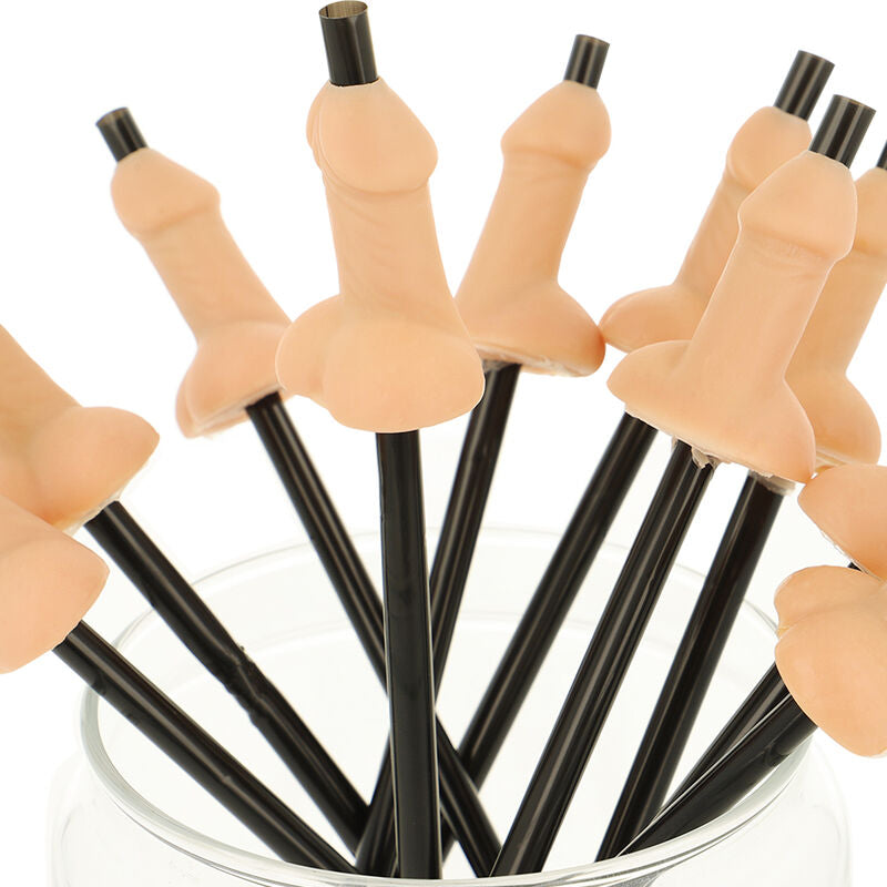 Diablo Picante Bag Of 10 Natural Penis Straws