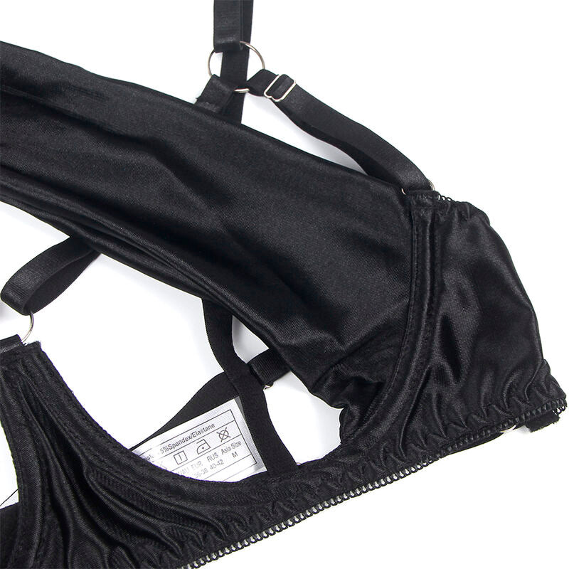 Subblime Sets Subblime - 955199 Bra Set With Adjustable Black Bow S/M